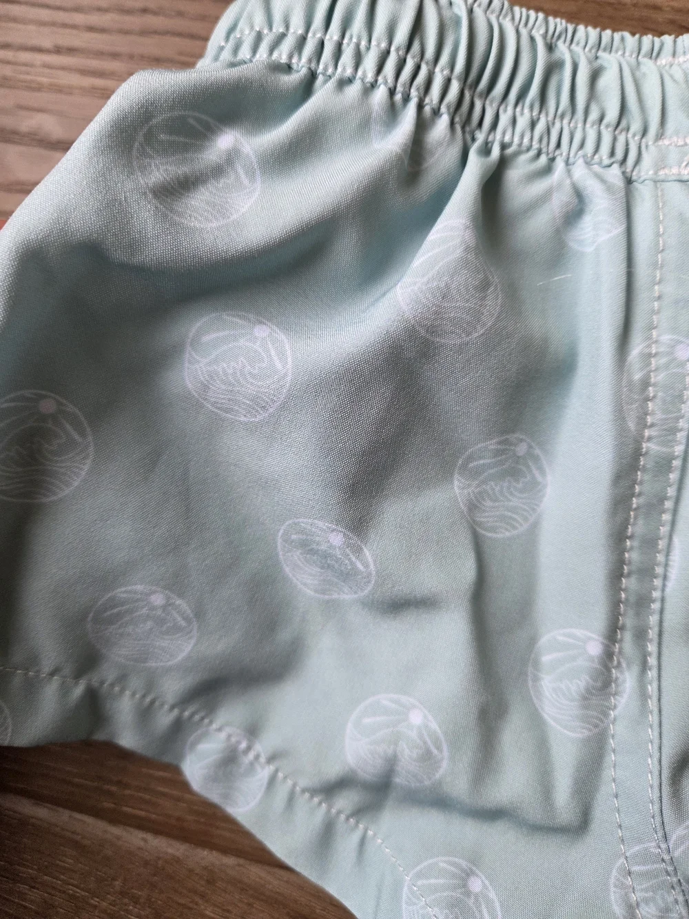 Binky Bro Infant Teal Swim Shorts with Drawstring